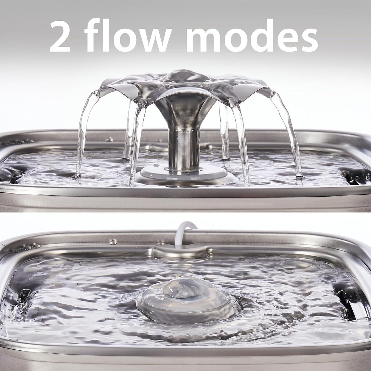 Revolutionary Stainless Steel Pet Fountain - Keep Your Cats and Dogs Hydrated with 108 Oz Capacity!