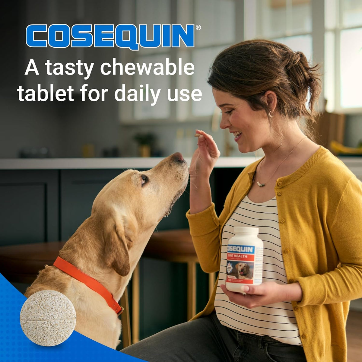 Nutramax Cosequin Joint Health Supplement for Dogs - Delicious Chewable Tablets, 132 Count for Optimal Joint Support
